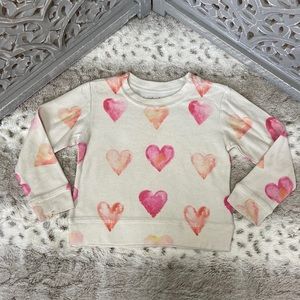 Broke Down tie dye hearts sweater girls 2T rainbow lovecore pastel girlhoodcore